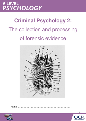 OCR A LEVEL PSYCHOLOGY: CRIMINAL PSYCHOLOGY TOPIC 2