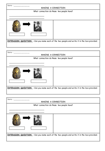 Starter Activity - Tutankhamun connection