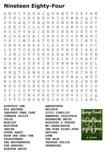 Nineteen Eighty-Four Word Search