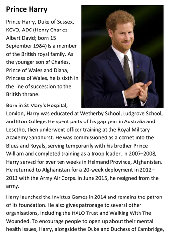 Prince Harry Handout