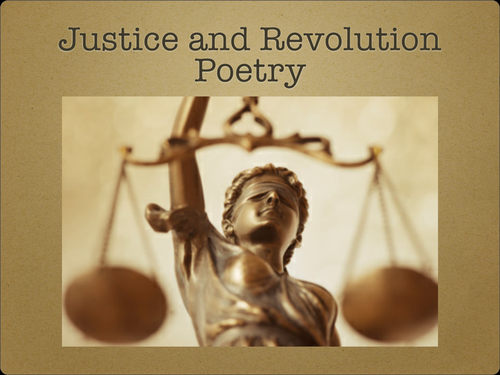 Poetry on the Theme of Justice&Revolution