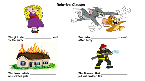 Relative Clauses Activity SEN