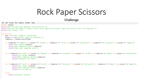 Teaching Python Coding: An Exercise for GCSE Computer Science ...