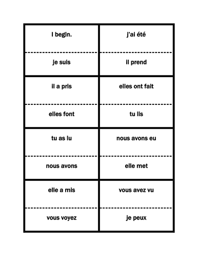 Pass Compos Irregular Verbs Cercle Magique Teaching Resources