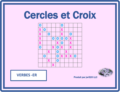 ER Verbs in French Verbes ER Mega Connect 4 Game