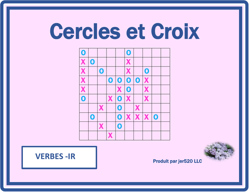 IR Verbs in French Verbes IR Mega Connect 4 Game