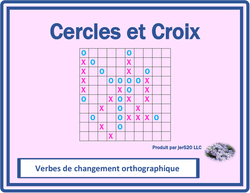 Spelling Change Verbs in French Mega Connect 4 Game