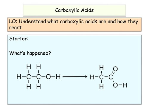 NEW AQA GCSE Chemistry Carboxylic Acids