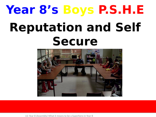 PSHE Year 8 Boys Reputation and Self-Secure
