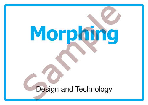 D&T Morphing Activity/Lesson Building creativity with KS3/4