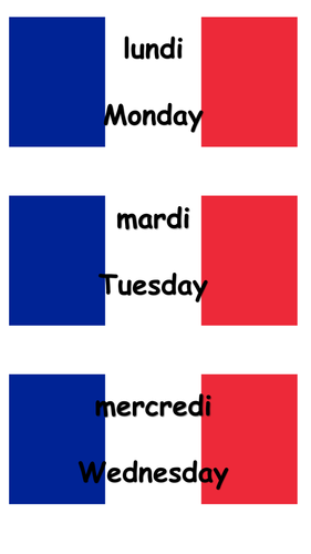 French - Days of the week