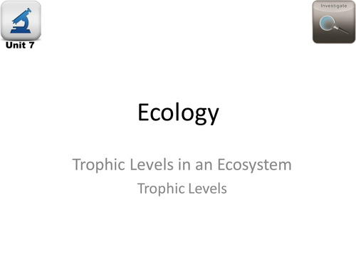 AQA Biology 4.7 Ecology – L14 Trophic Levels