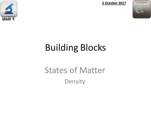 States of Matter and Density
