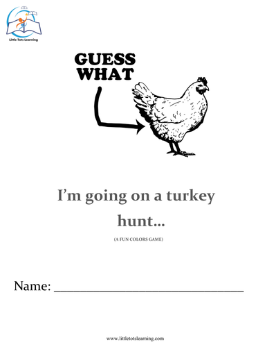 Colors and Color Words - Turkey Hunt
