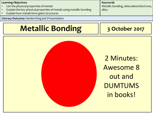 GCSE Chemistry Metallic Bonding