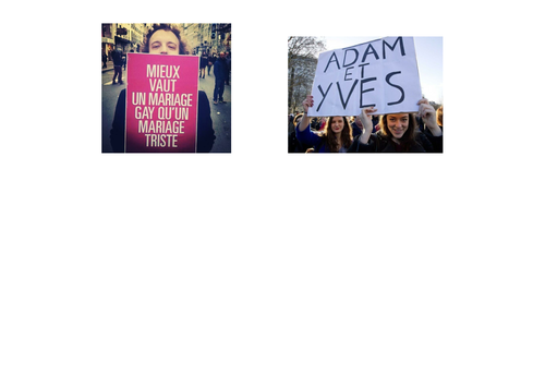 Mariage pour tous vs. Manif pour tous