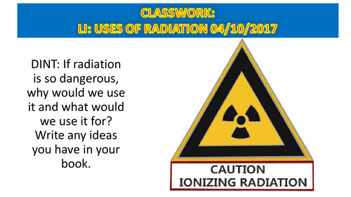 Uses of nuclear radiation