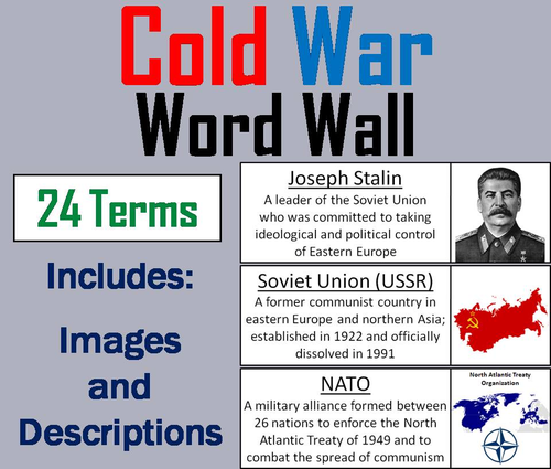 Cold War Word Wall Cards