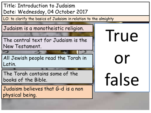 Judaism- GCSE- Belief and teachings- Edexcel 2016-