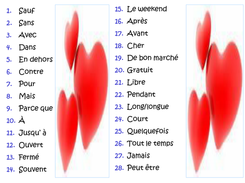 revision exercises using key words