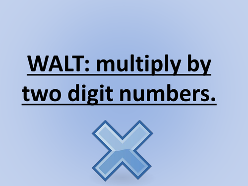 Multiplying by two-digit numbers
