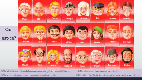 Qui est-ce? - Adjectifs