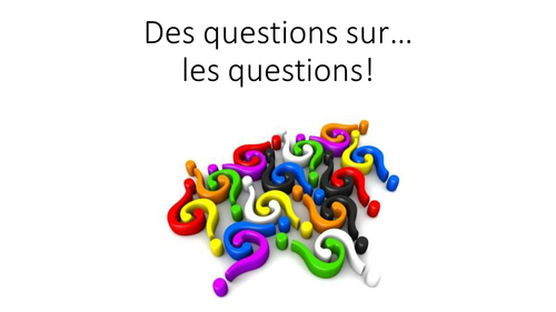 Quiz - Former une question en français