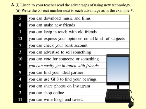 GCSE - AQA and Edexcel - Technology in everyday life - Advantages and disadvantages of social media