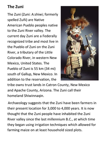 The Zuni Handout