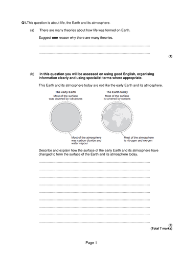 New GCSE - Greenhouse effect