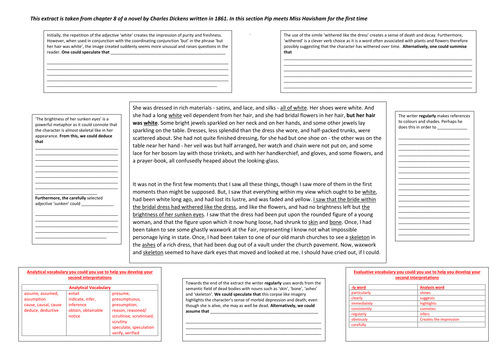 Great expectations: Miss Havisham close analysis