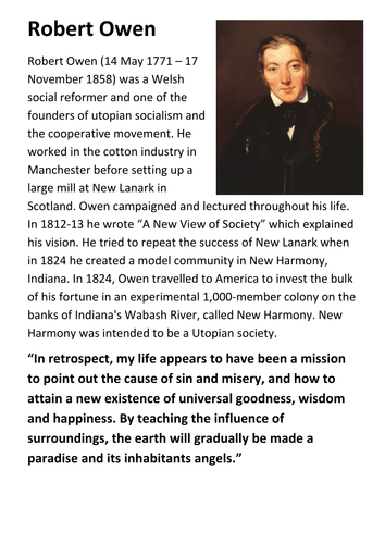 Robert Owen Handout