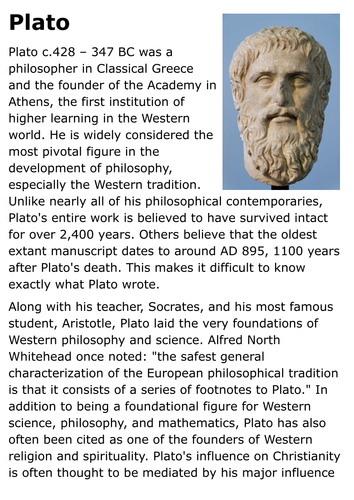 Plato Handout