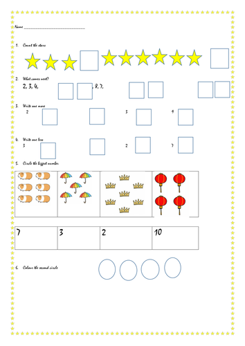 Year 1 First unit White Rose Assessment