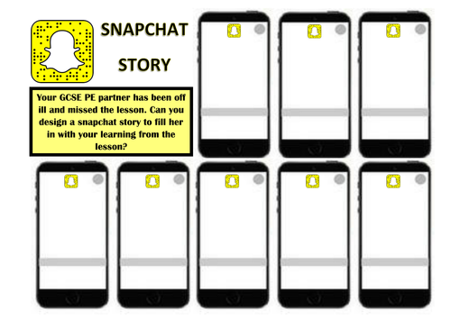 Snap Chat Starter/Plenary Sheet