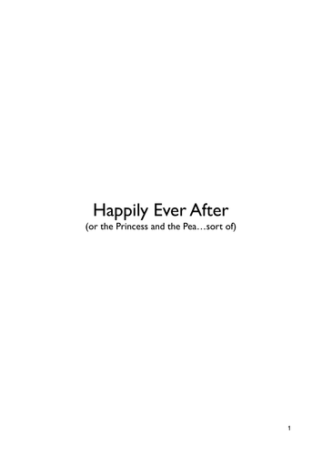 'Happily Ever After' - class script and workshop activities