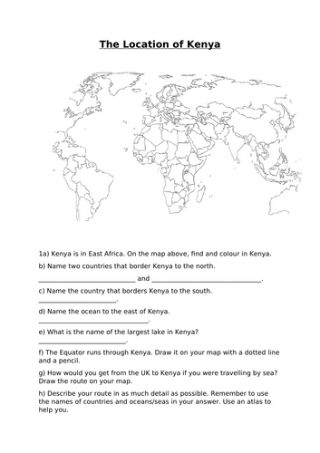 Kenya Lesson 2 - Where is Kenya?