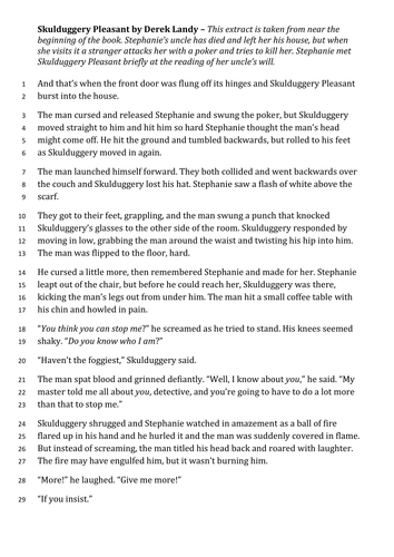 GCSE English AQA Paper 1 practice