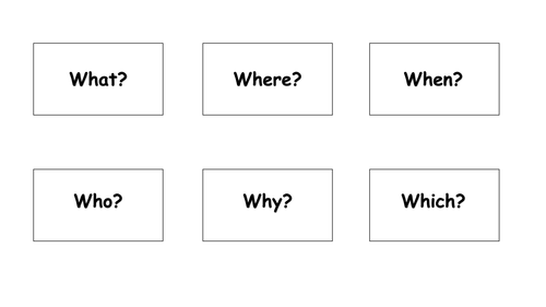 What a question means matching activity