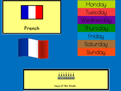 French Days Of The Week Widgit Teaching Resources