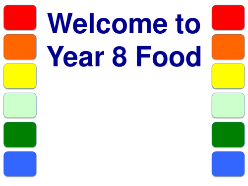 Year 8 Food (18 Lessons)