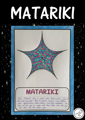 Matariki - Math Art - Parabolic Curve Stars