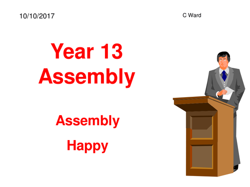 Assembly for older students: happiness