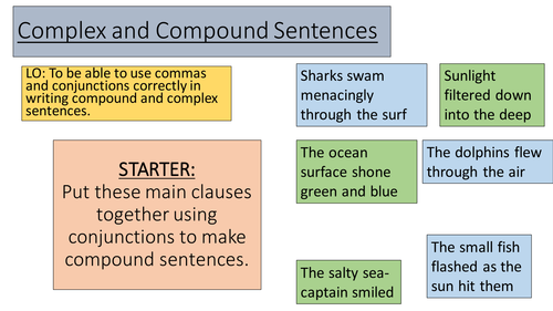 complex-and-compound-sentences-teaching-resources