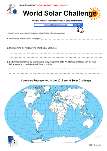 World Solar Challenge - a geographical inquiry into outback Australia