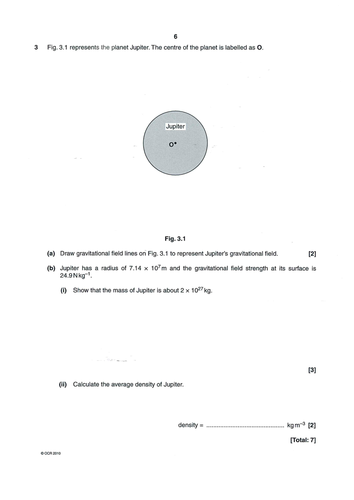 Gravitational fields resources - differenciated