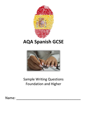 Spanish GCSE writing workbook - free sample