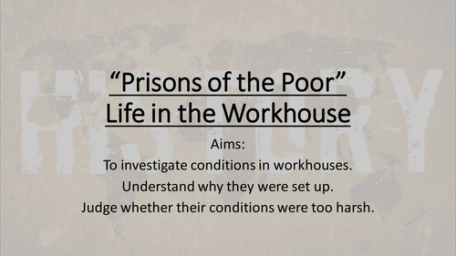 Life in a workhouse
