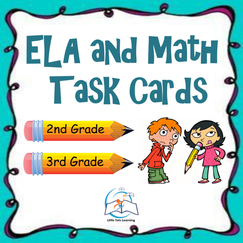 ELA and Math Task Cards: Test Prep