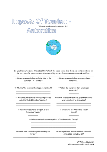 Impacts Of Tourism - Antarctica